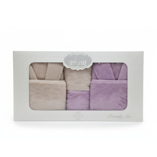 Ensemble de Peignoirs de Bain Miss Paris – 6 Pièces Familial