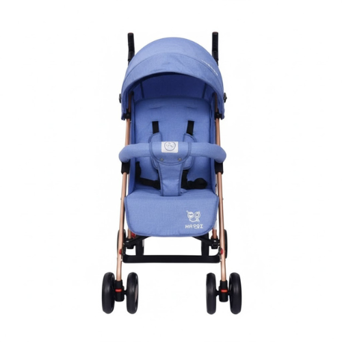Poussette Bébé Pliante Confort – Modèle HAOQI Bleu
