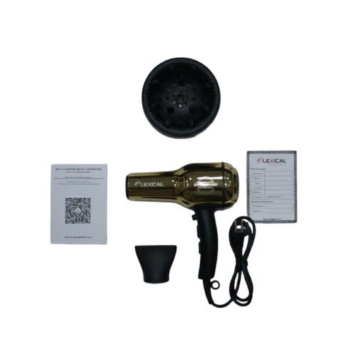Sèche-Cheveux Professionnel LEXICAL – Doré