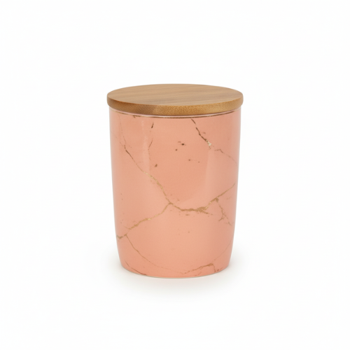 Set de Bocaux de Cuisine en Verre Rose
