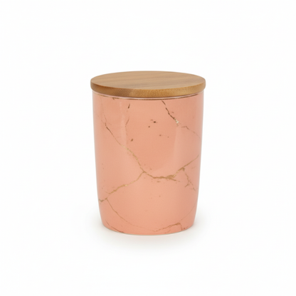 Set de Bocaux de Cuisine en Verre Rose