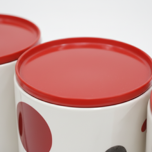 Set de Bocaux de Cuisine à Pois