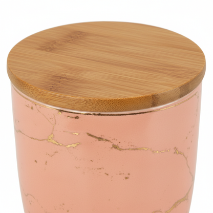 Set de Bocaux de Cuisine en Verre Rose