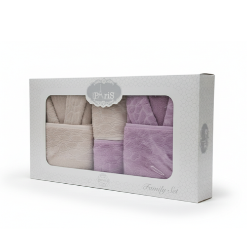 Ensemble de Peignoirs de Bain Miss Paris – 6 Pièces Familial