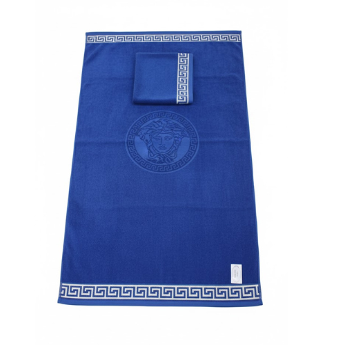 Serviette de Bain Versace Bleu Royal (2 pièces)