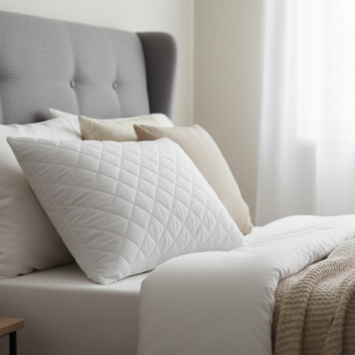 Lot de 5 Coussins de Lit Confort Premium – 50x70 cm