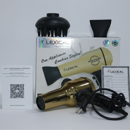 Sèche-Cheveux Professionnel LEXICAL – Doré